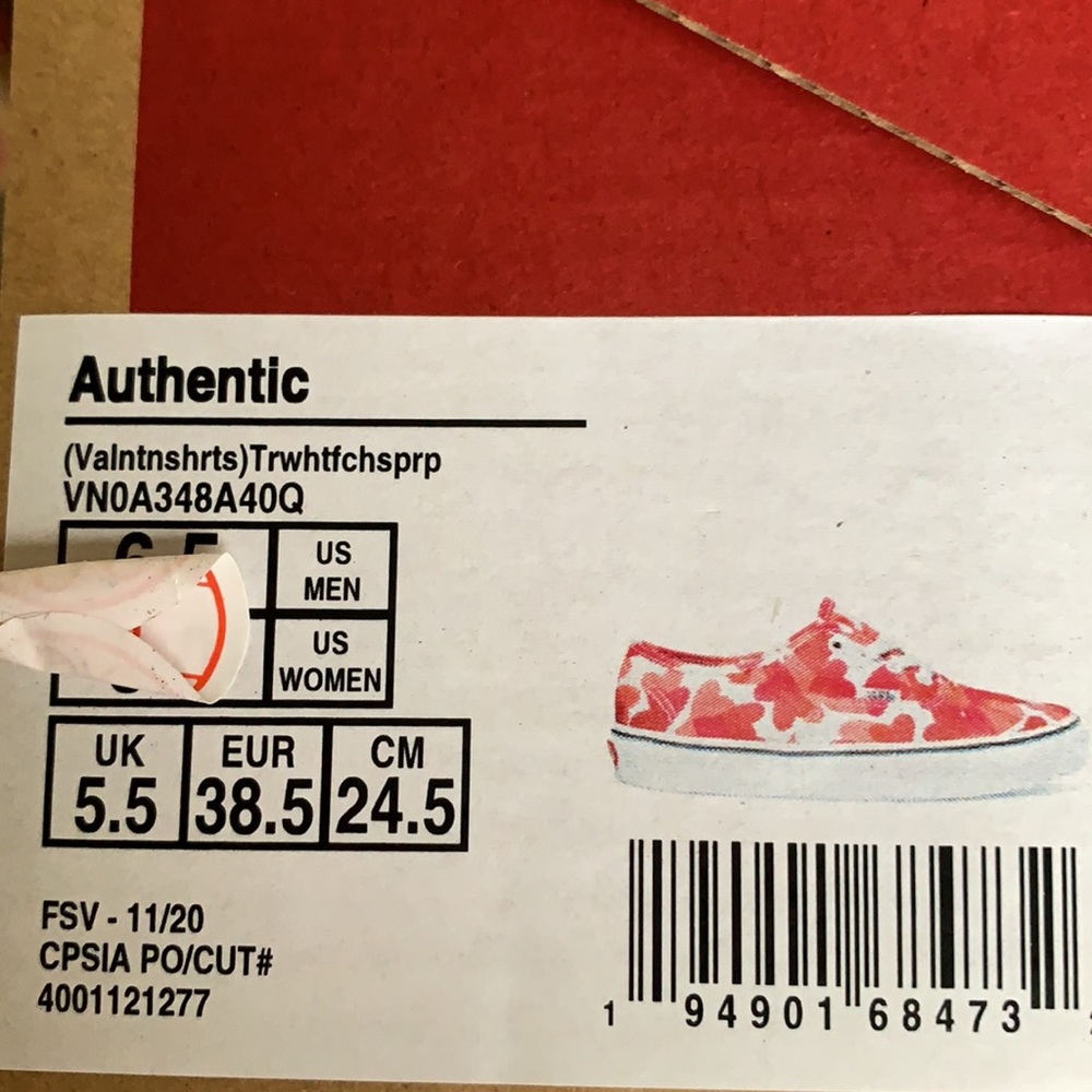 VANS AUTHENTIC VALENTINES HEARTS WMNS - Picture 13 of 16
